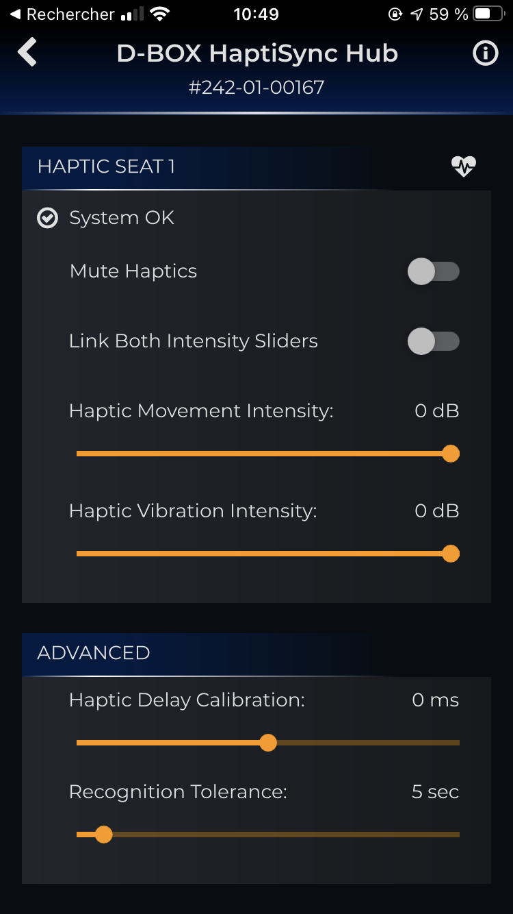 My haptic seat is making too much noises/vibrations